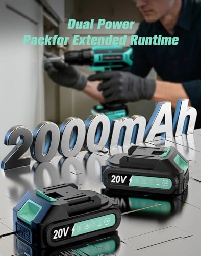 Cordless Drill Set - 20 Volts