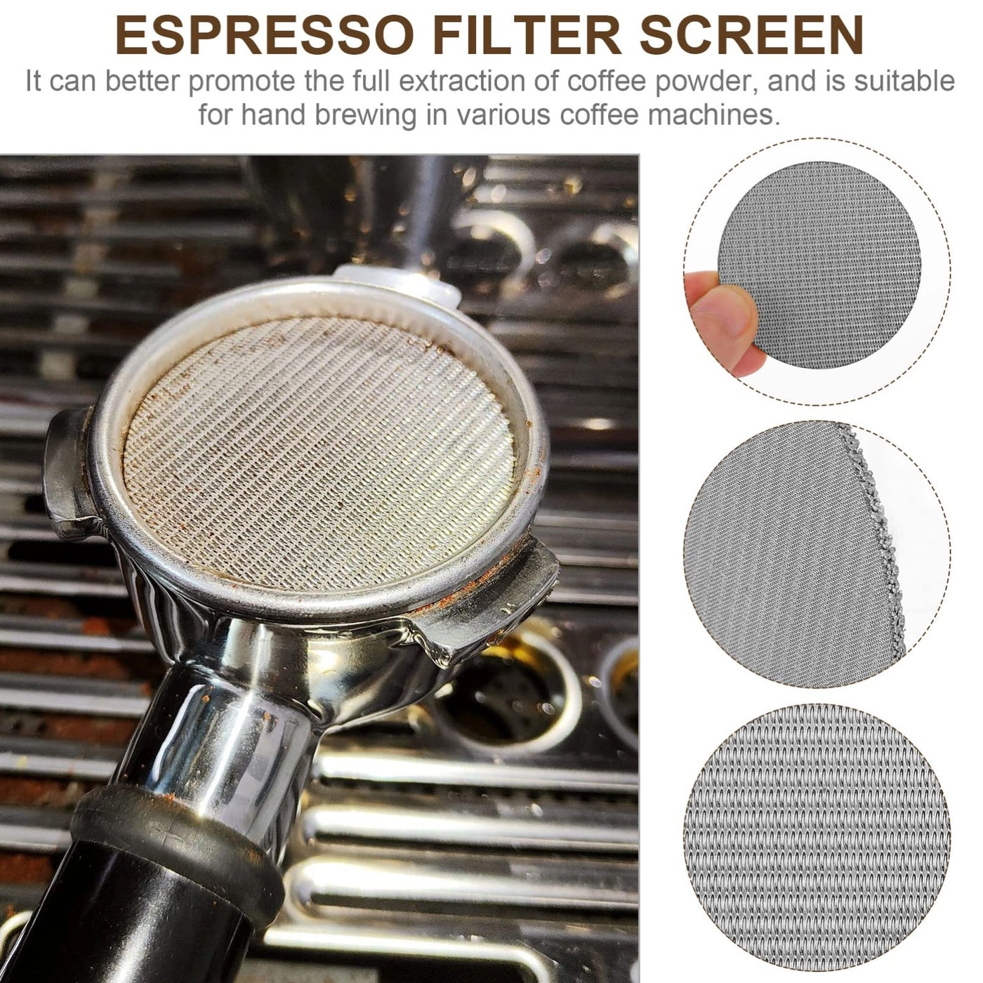 Espresso Filter Mesh Screen - Size 1 Stainless Steel