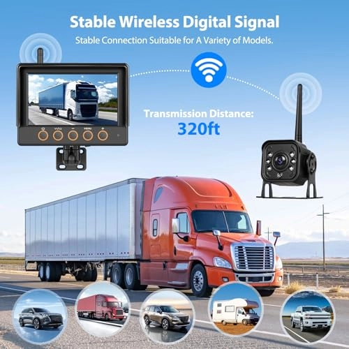 Wireless Rear View Camera - IR Night Vision 720P