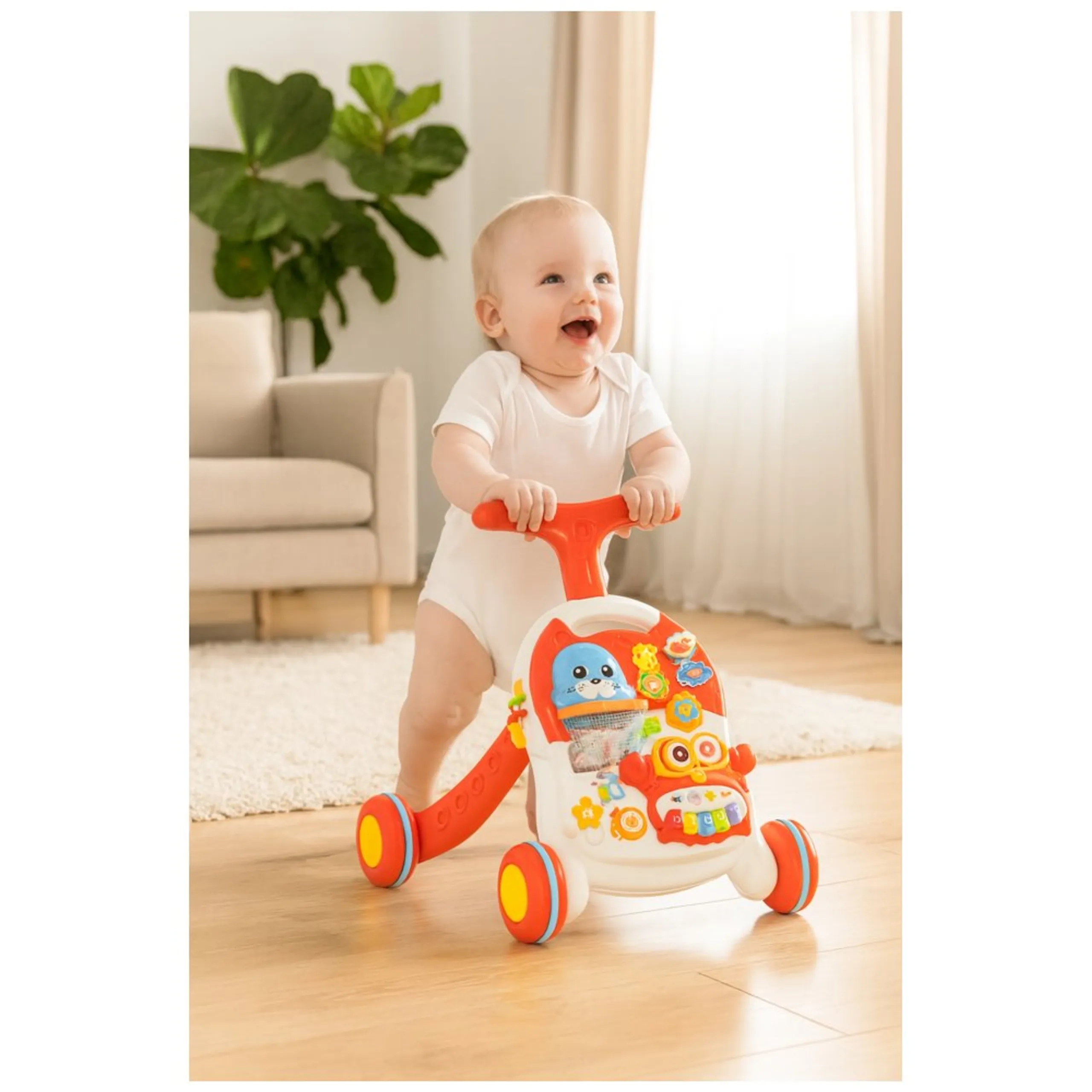 Baby Push Walker - Activity Learning Panel Music & Lights