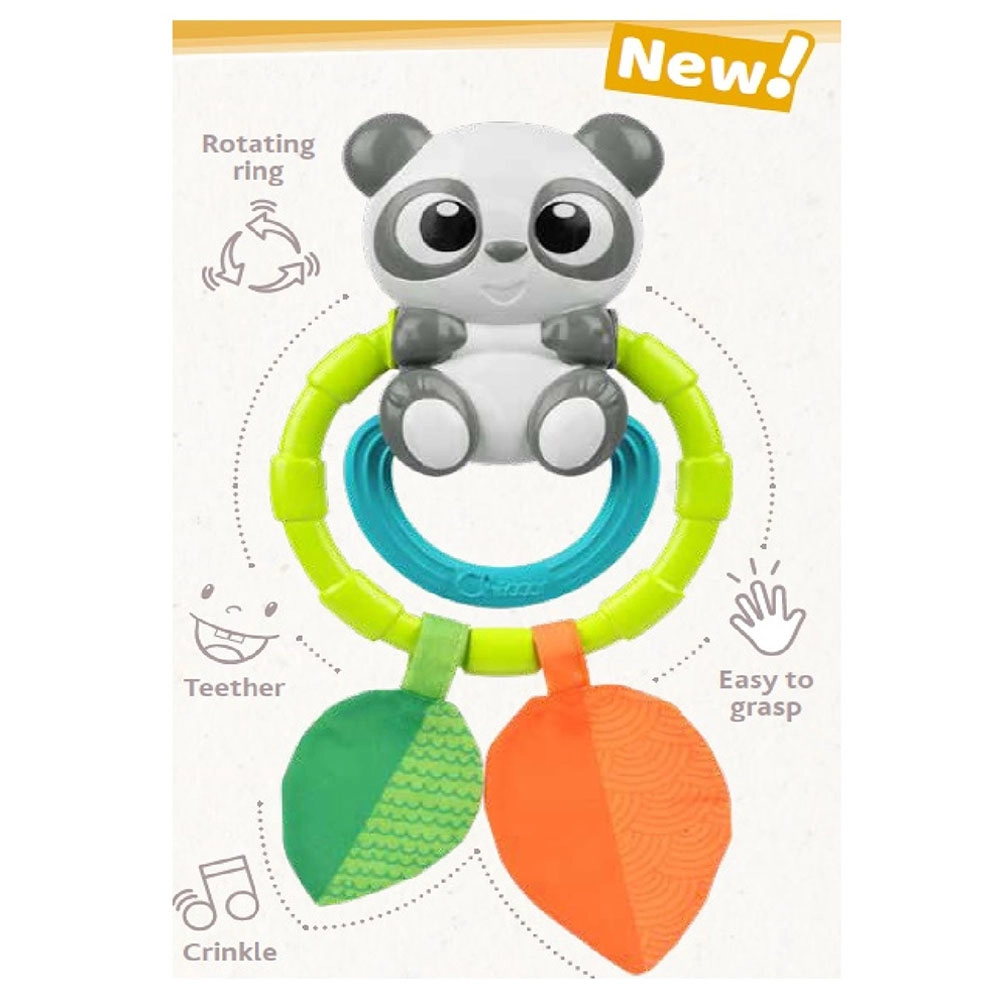 Panda Plastic Rattle - Suitable for 3 to 12 months