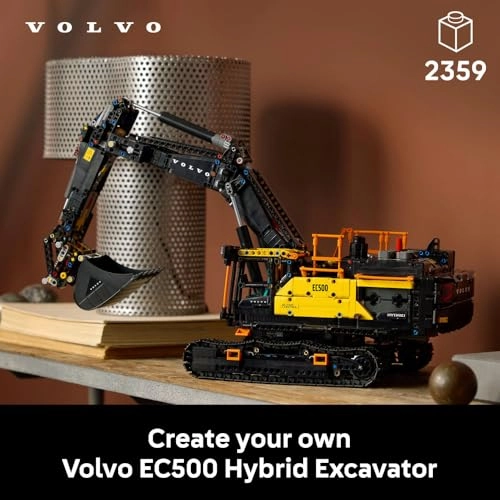 Technic Volvo EC500 Hybrid Excavator (42215) - Motorised Battery-powered Motor