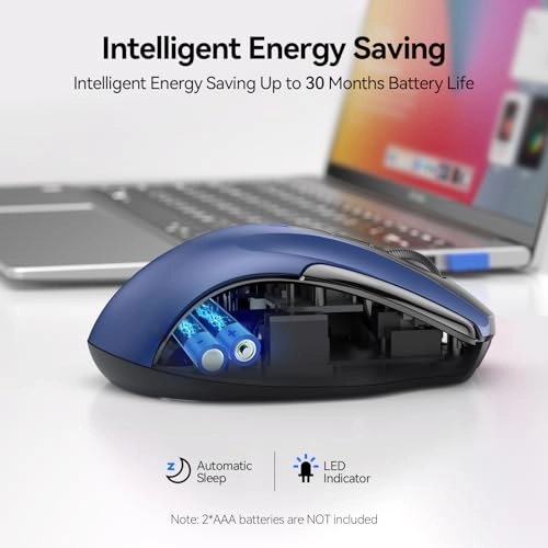 Multi-Device Slim Optical Mouse - Bluetooth, USB