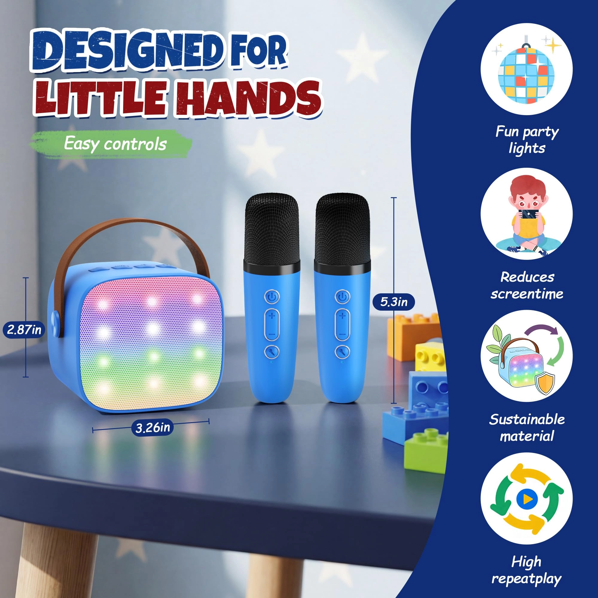 Karaoke Machine - 2 Wireless Microphones