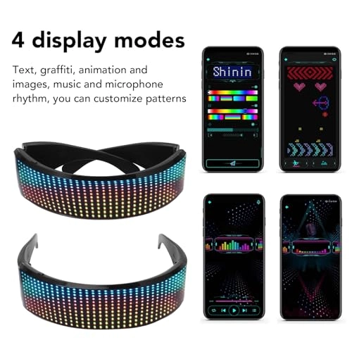 LED Glasses - APP Controlled Customizable RGB