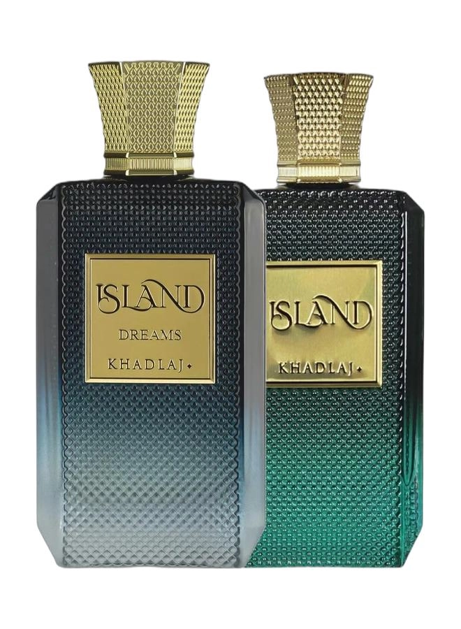 Khadlaj Island Dreams Eau de Parfum - 100ml + Island Eau de Parfum - 100ml