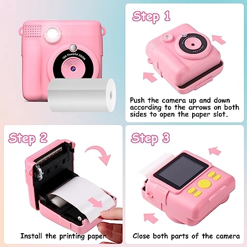 Instant Camera Refill Print Paper - 5 Rolls 56mm x 25mm