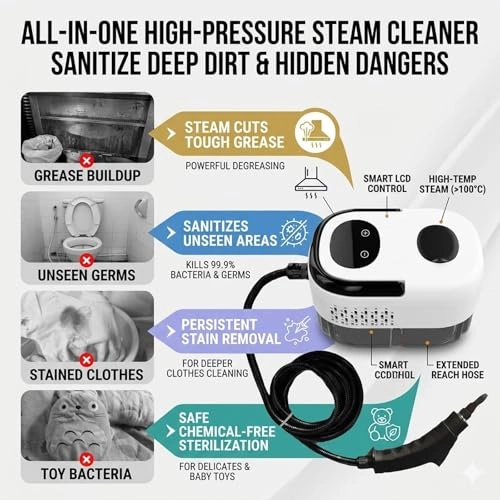 Steam Cleaner - 3-bar 1200ml