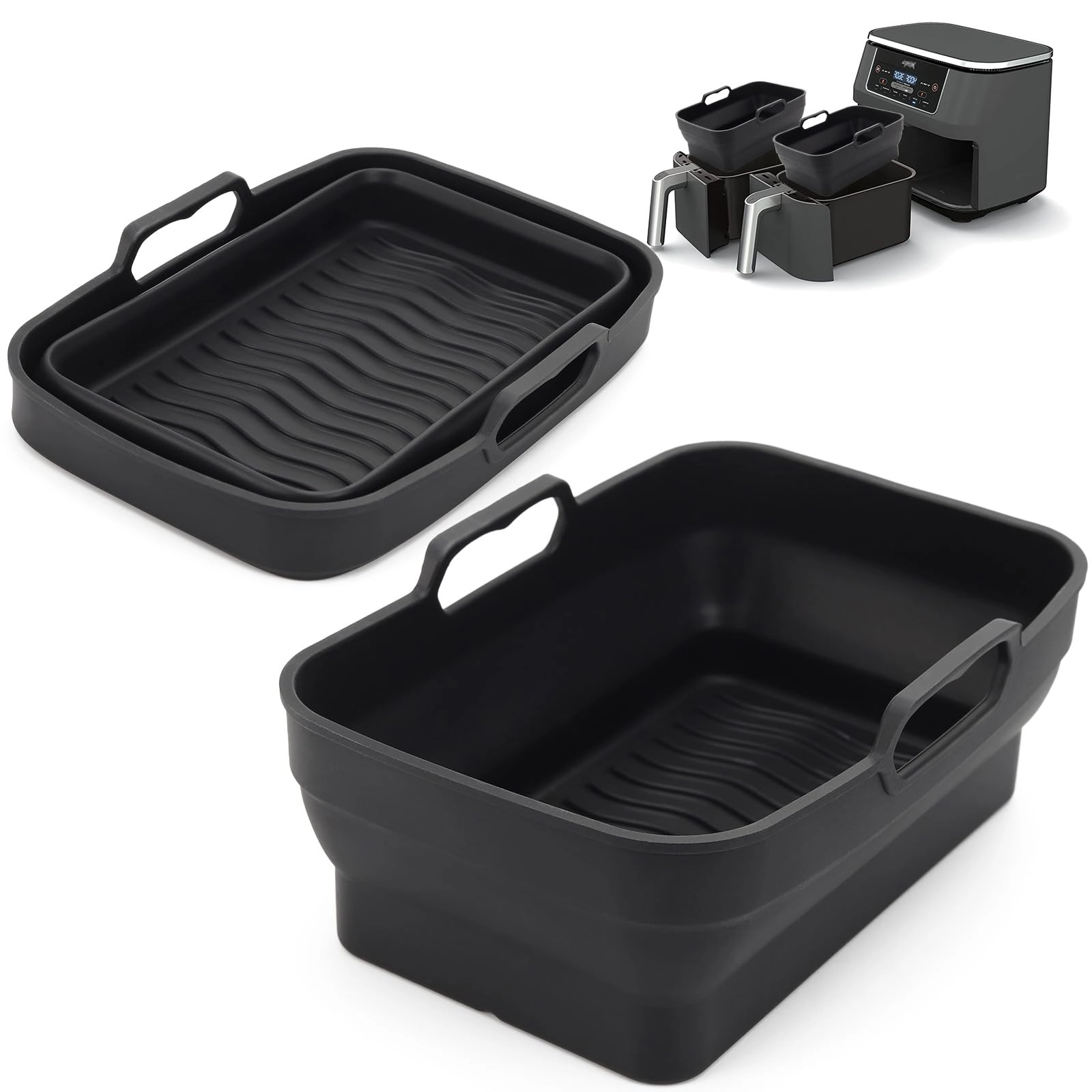 Air Fryer Silicone Liner - Silicone 2 Pack
