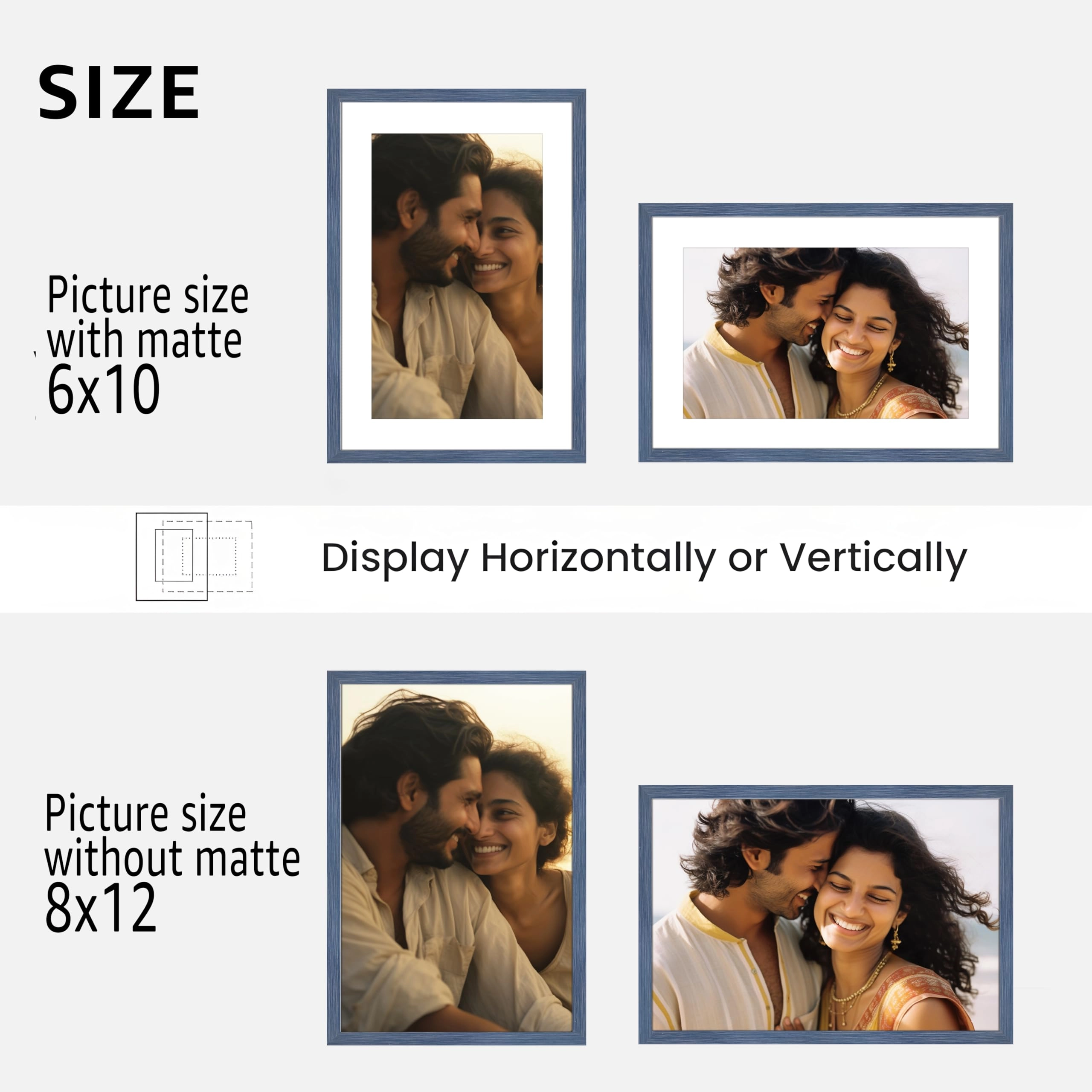 Collage Picture Frame - 6x8 Inch 9