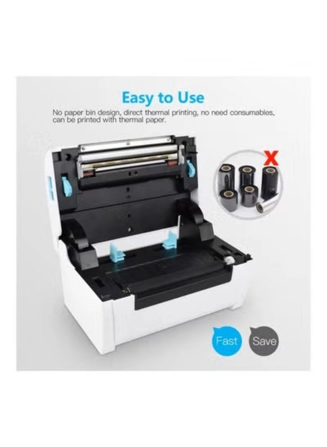 Thermal Label Printer - USB Bluetooth White
