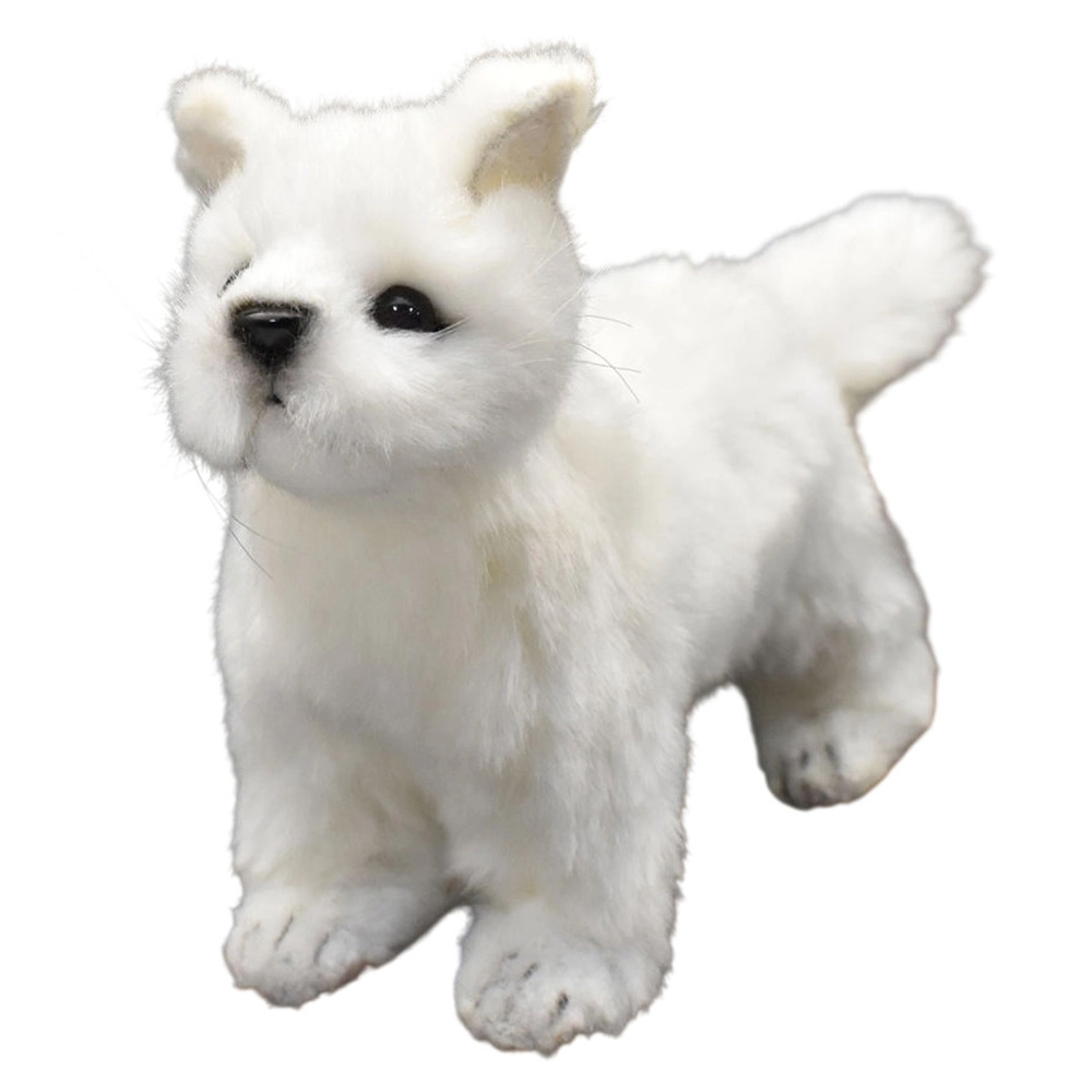 HANSA LOCAL Arctic Fox Plush Toy - 17 x 5 x 12 cm White