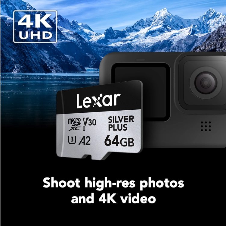 Professional SILVER PLUS microSDXC U3 64GB