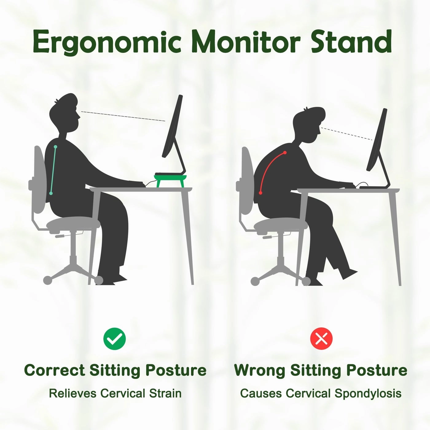 Bamboo Monitor Stand Riser - 31.5 Inches