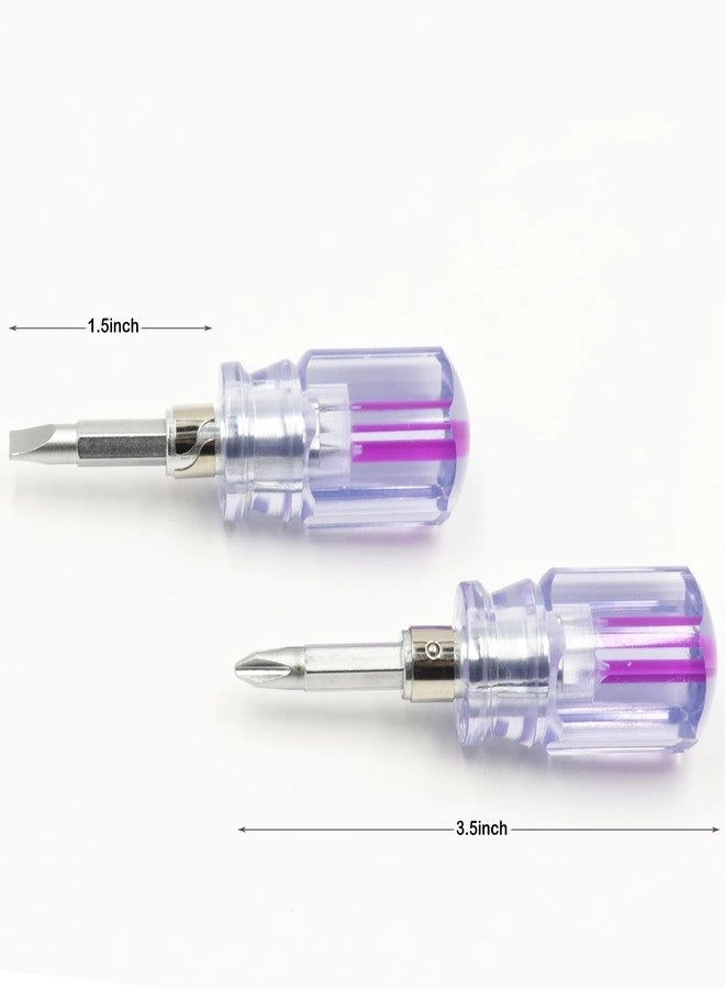 Magnetic Slotted and Phillips Screwdriver Set (2 Pcs)