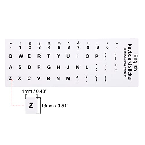 Keyboard Layout Stickers - English