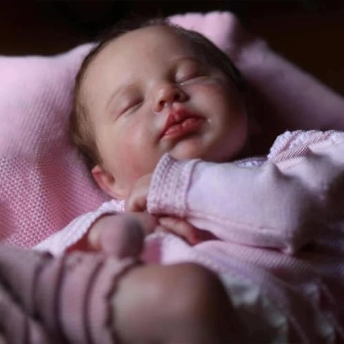 LOULOU Reborn Baby Doll - 20 Inch Soft Cloth Body & Vinyl Limbs Sleeping Ages 3+