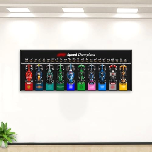 Display Wallboard - aluminum non-yellowing acrylic for LEGO Speed Champions 77242-77251