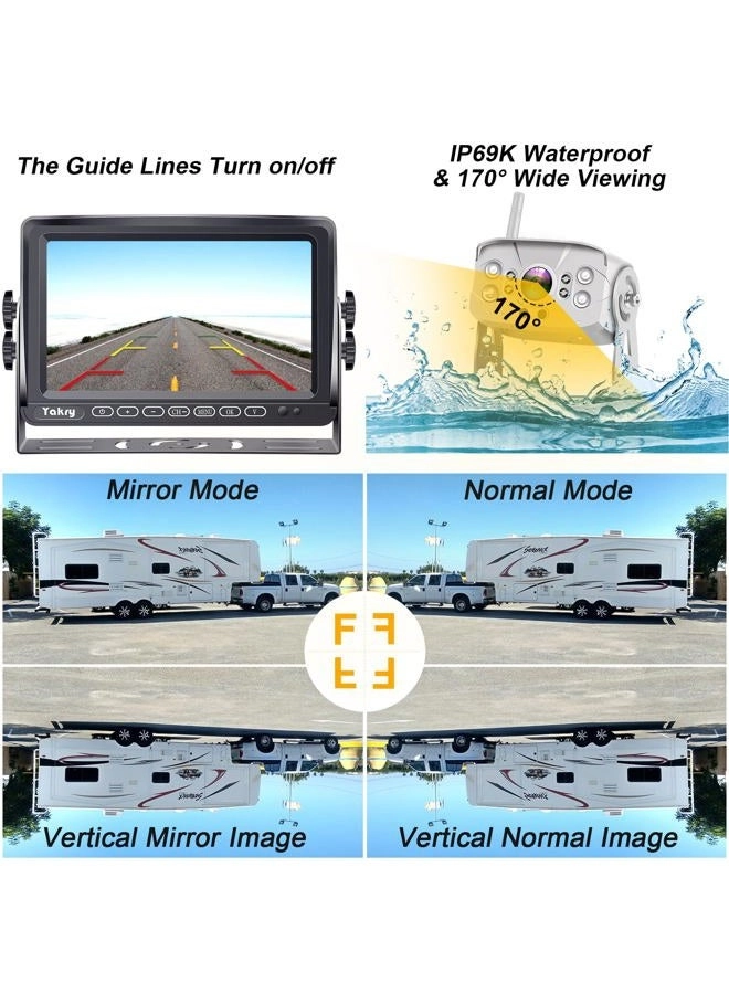 RV Backup Camera - Night Vision Wireless 1080P
