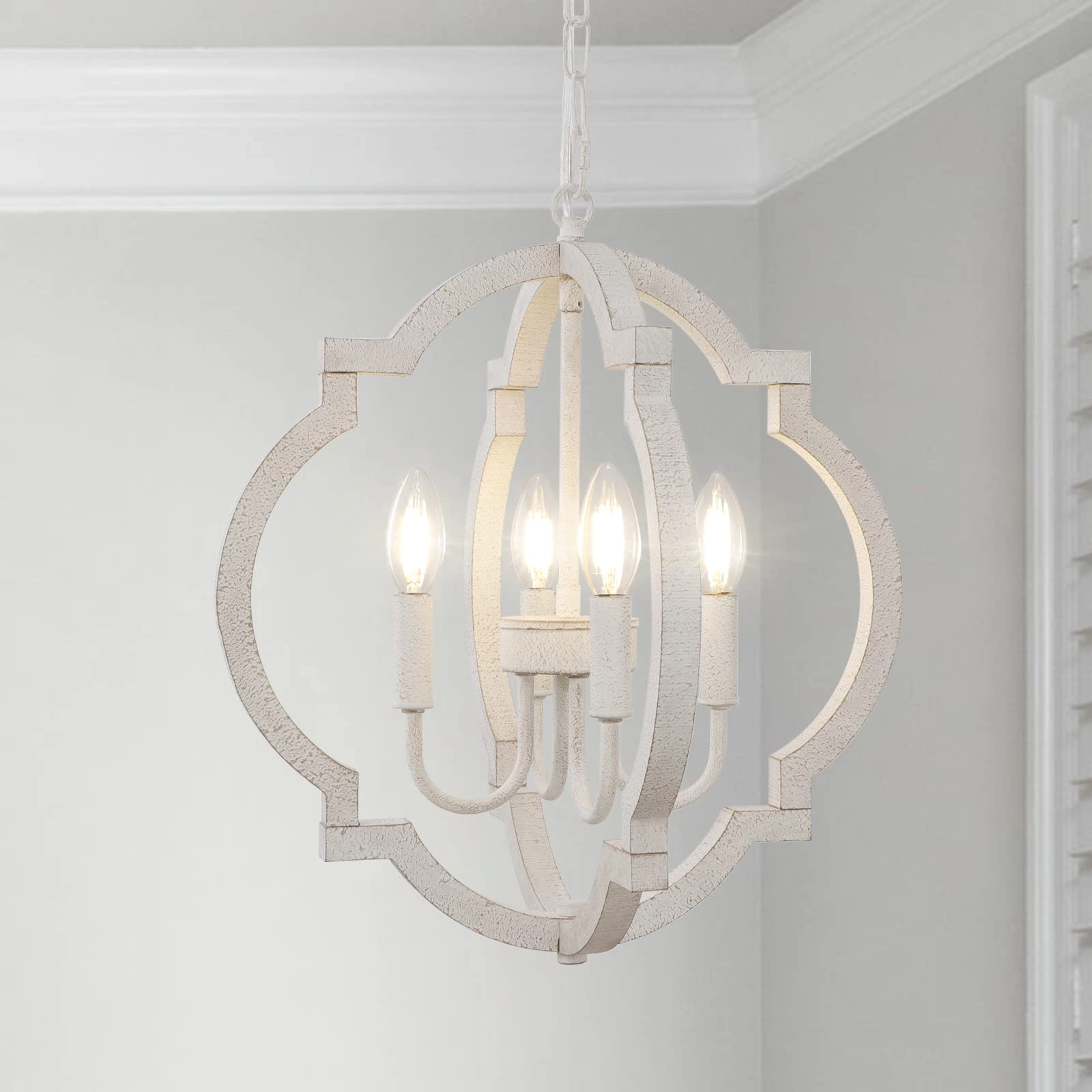 4 Light Pendant Light Fixture - Dimmable