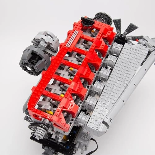 Inline 6-Cylinder SOHC Turbocharged Engine Building Blocks Set - 2013 pcs