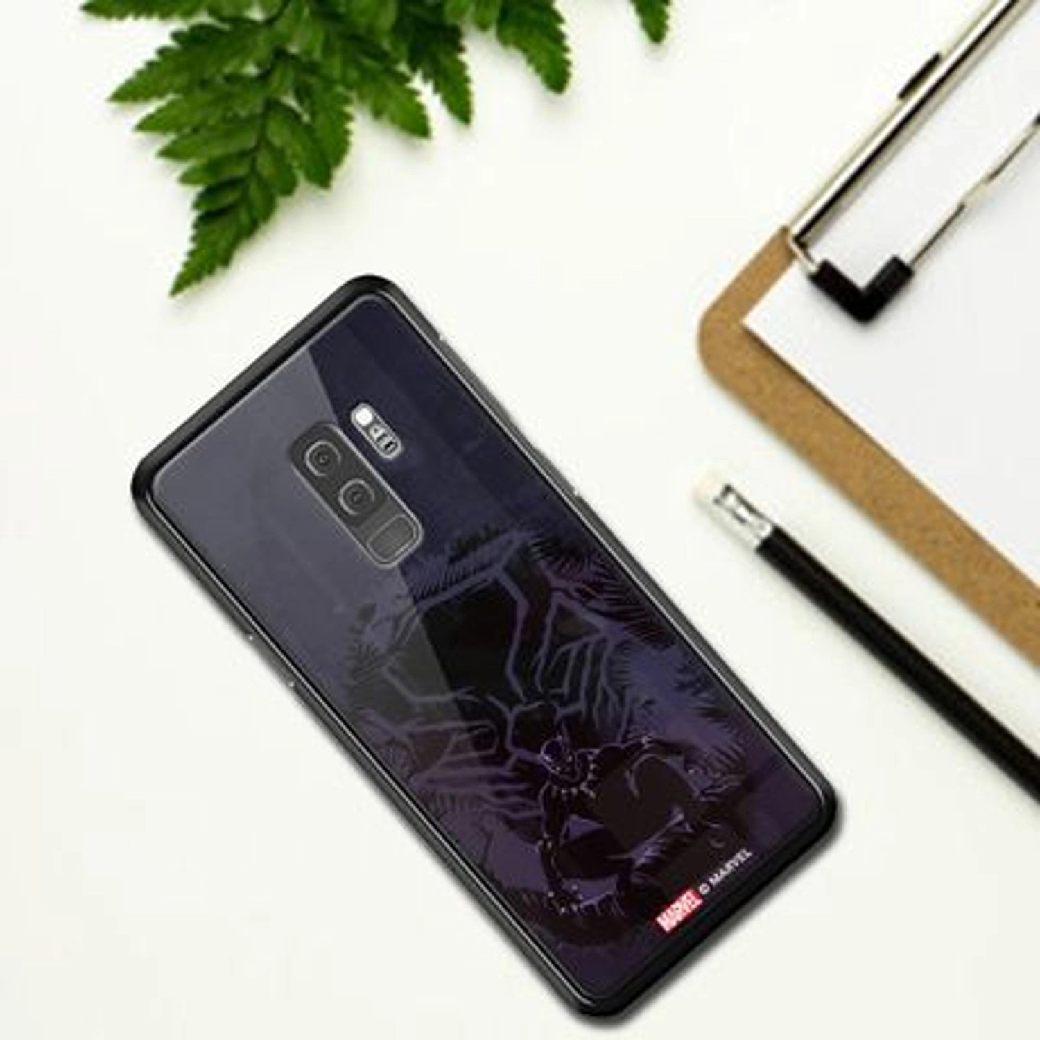 Black Panther The Warrior Cover Back Case for Galaxy S9 Plus