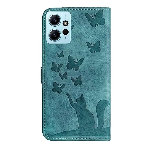 Cute Cat Case Wallet - Faux Leather for Xiaomi Redmi Note 12 Pro 5G