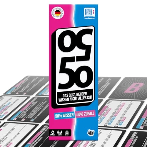 50/50 - Funny Quiz Game - Card Game (German)