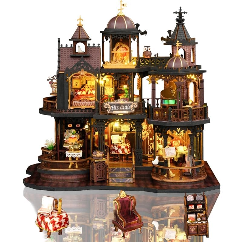 FengLanYi Miniature Dollhouse Kit - Castle 1:12