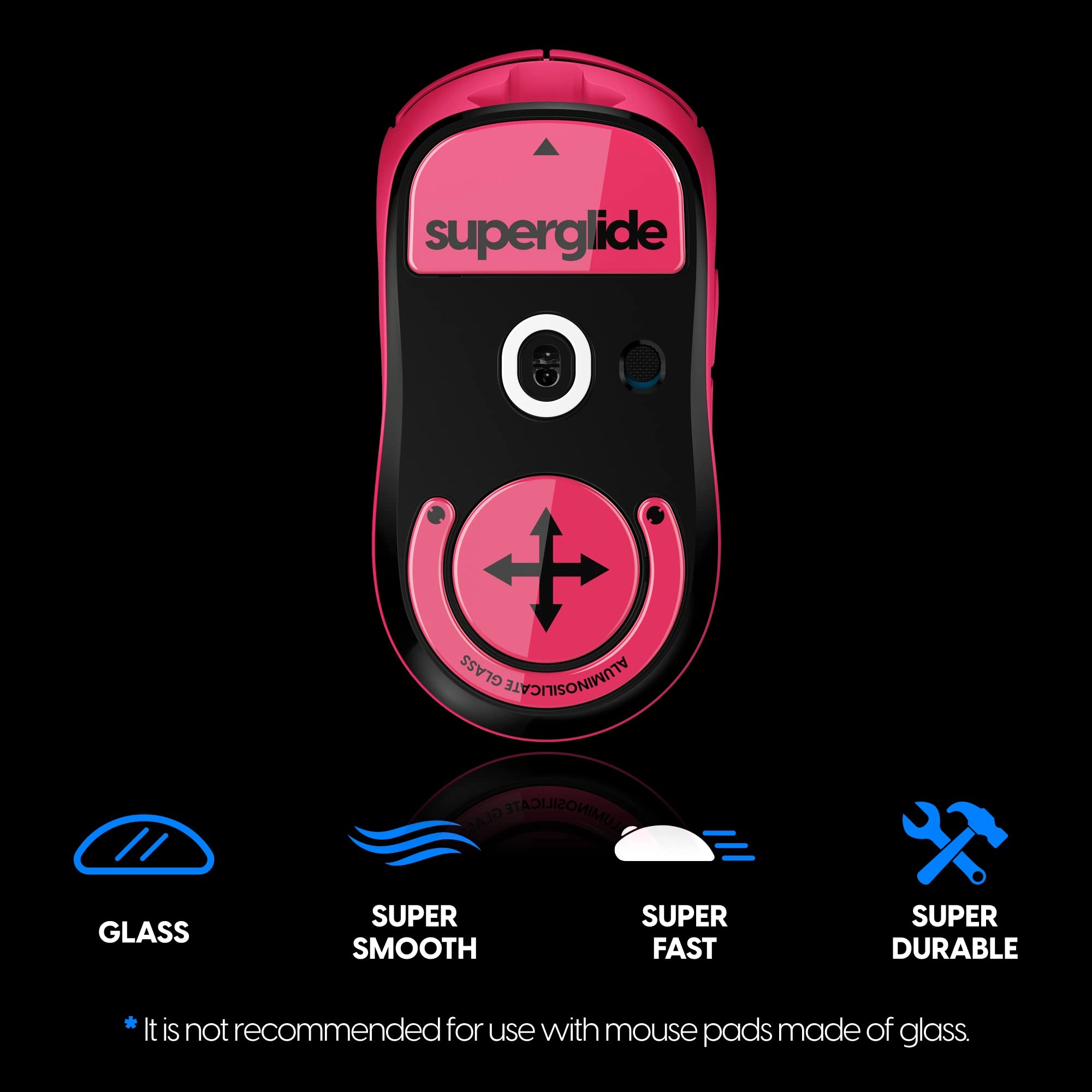 Superglide - tempered glass Silver
