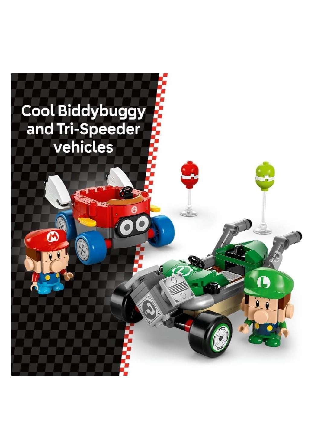 Super Mario Mario Kart Baby Mario vs. Baby Luigi (72034)