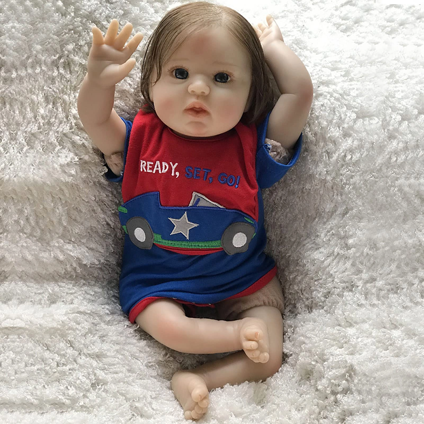 Rebirth Baby Doll - 20 Inch Vinyl Cotton Body Blue Eyes