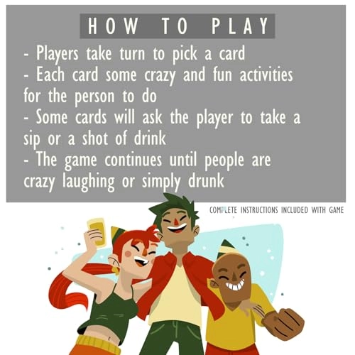 All Drunk Party Drinking Game - Adult 100 cards