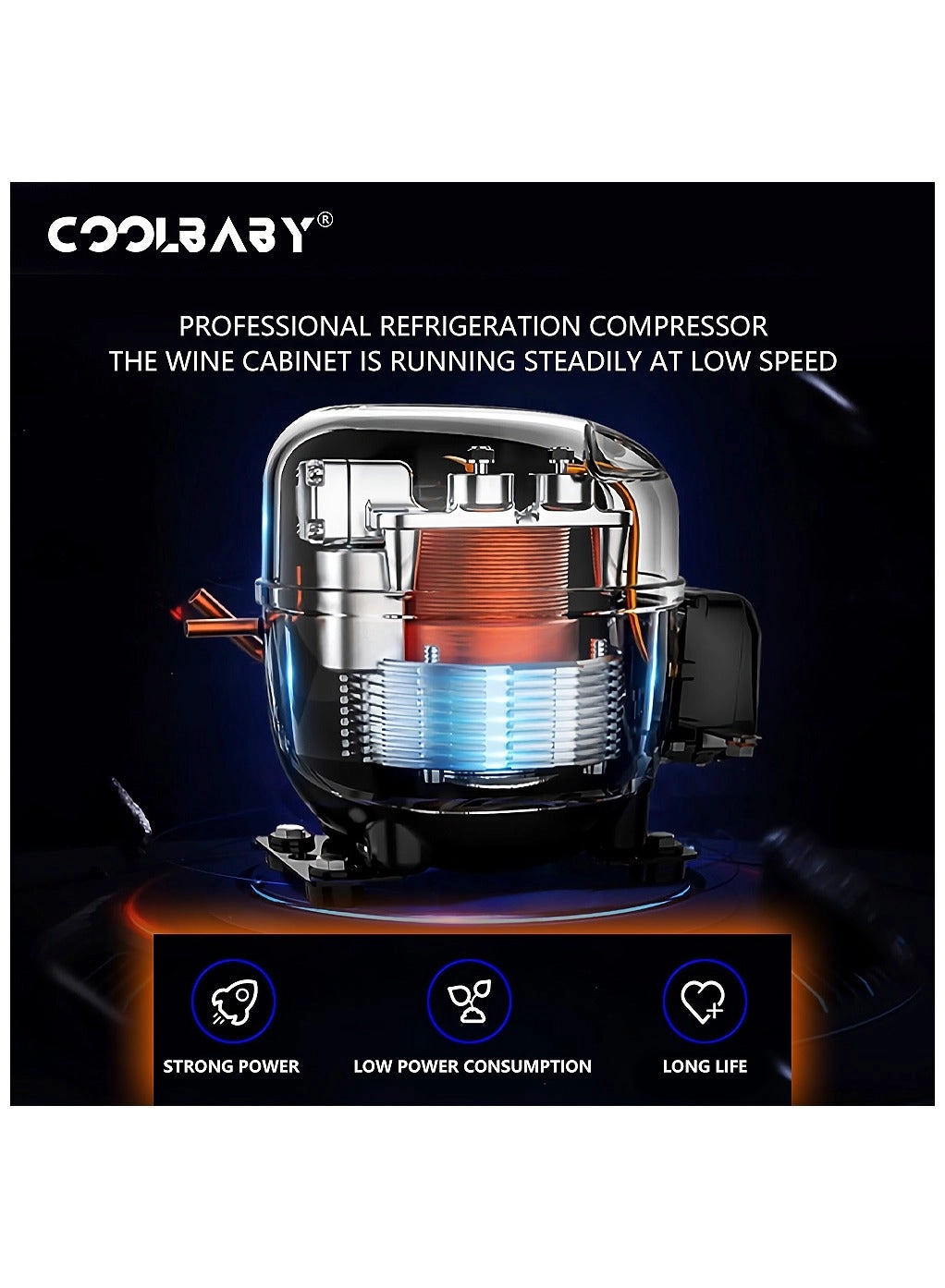Constant Temperature Air cooled Wine Cabinet - 80pcs Capacity