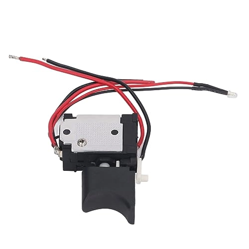 HUSHUI Electric Drill Switch - 7.2-24V Speed Control Integrated Lamp