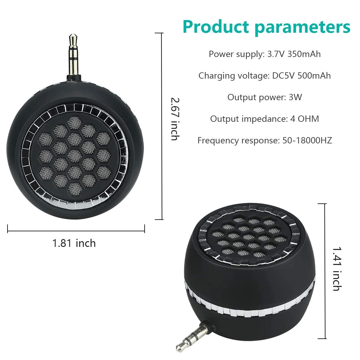 Mini Portable Speaker - 3W