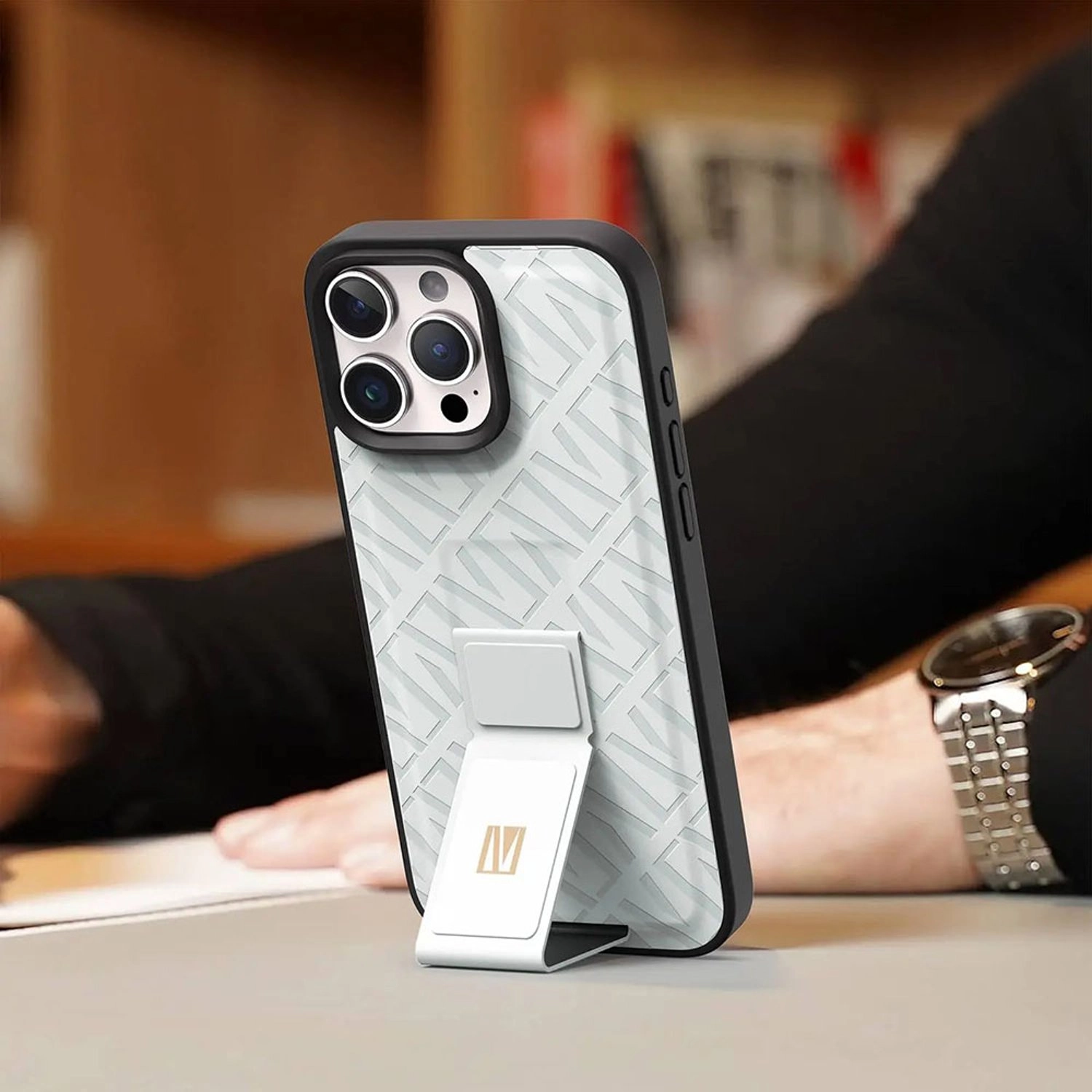 Morphix Cuero Gripstand Case for iPhone 16 Pro Max