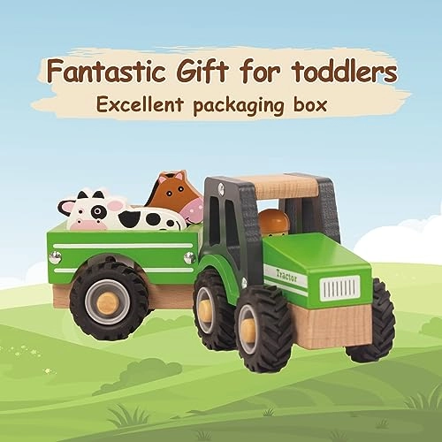 WoodenEdu Farm Tractor - 12 months+