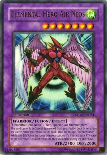 Konami Yu-Gi-Oh! Elemental Hero Air Neos STON-EN034 - 1st Edition