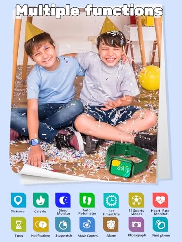 Kids Smart Watch - Heart Rate Sleep Monitor IP68 Waterproof