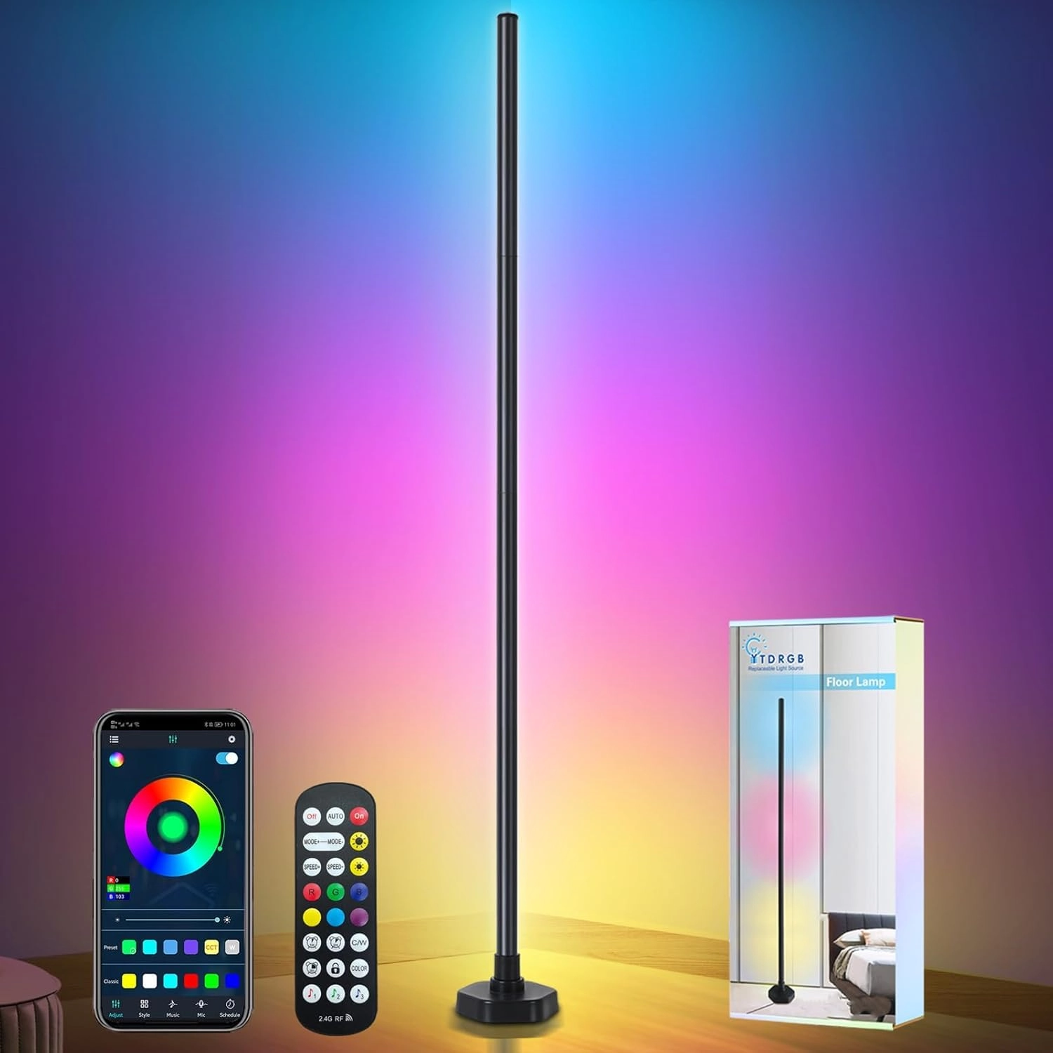neomall NM-RGB Corner Lamp - 1.00 Count