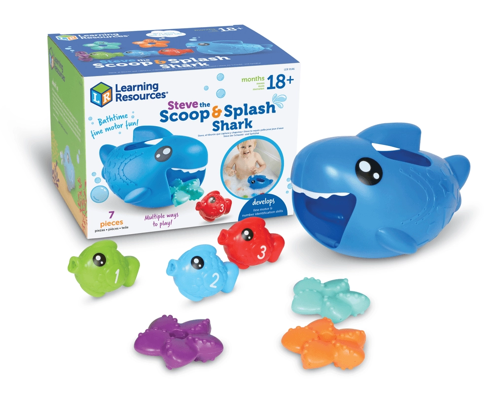 Learning Resources Steve The Scoop And Splash Shark - 7 Pcs 18 months+