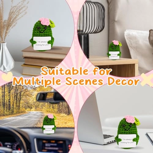 Crochet Emotional Support Melon - Handmade 10.2 x 6.5 x 6.5 centimeters