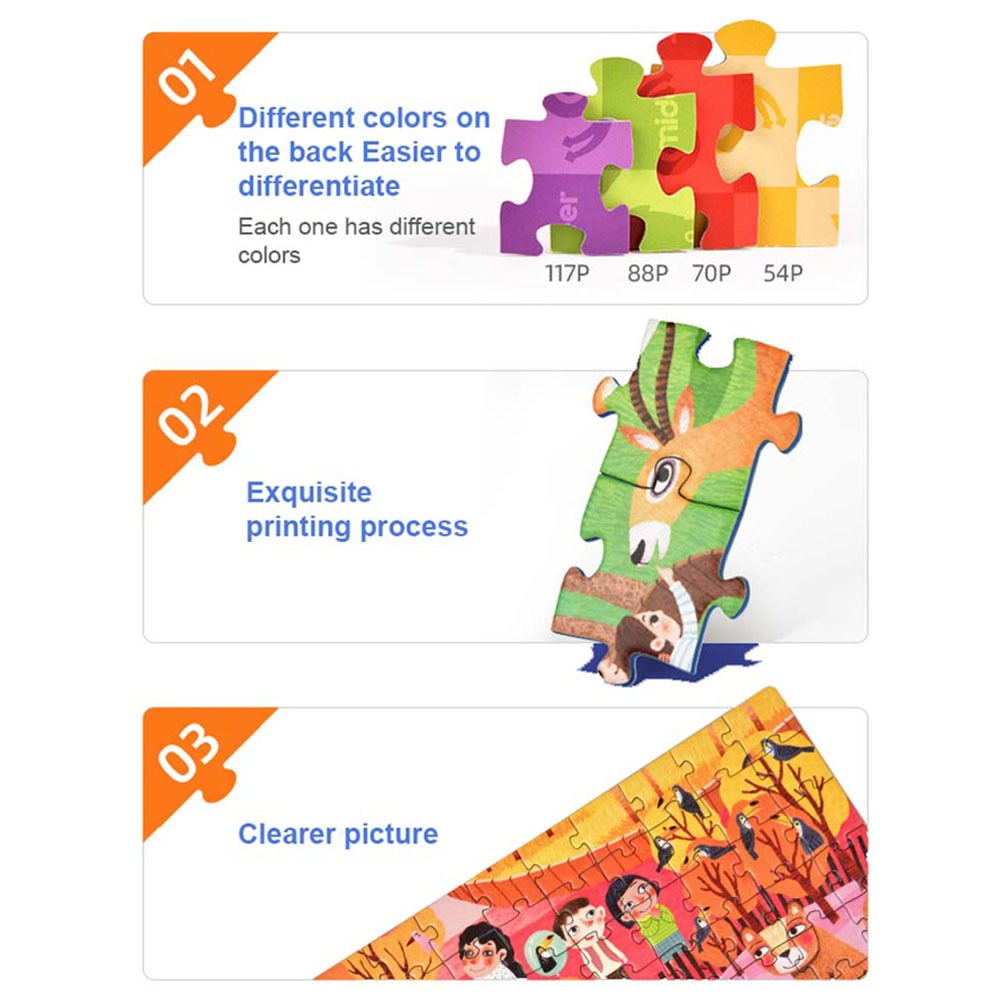 4-in-1 Seasons Puzzle (TOP-MD3166) - 55-117 pcs