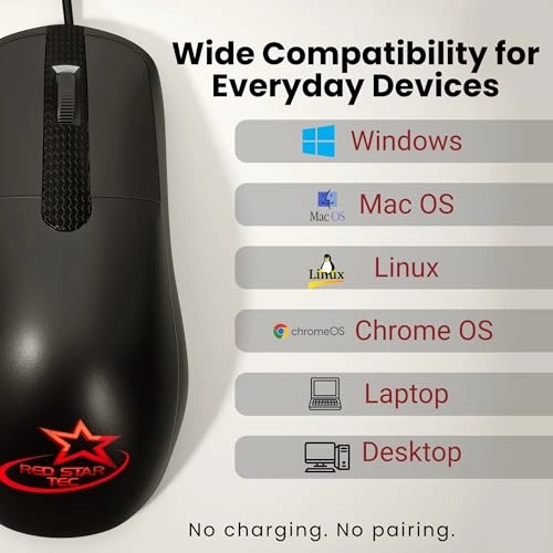 Wired Mouse - USB + Mouse Pad