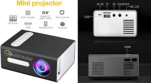 Mini Projector Led T300 800 Lumens 320 x 240 pixels