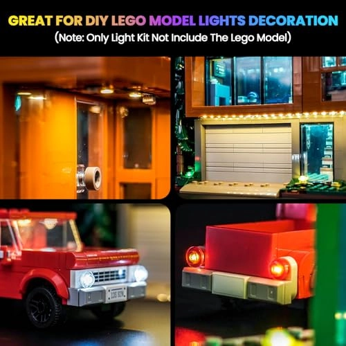 Led Light Kit - Remote Version Yellow Compatible with Lego 21354