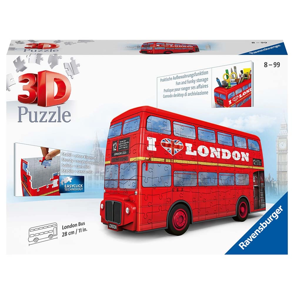 London Bus 3D Puzzle (EM-12534-0) - 216 pcs