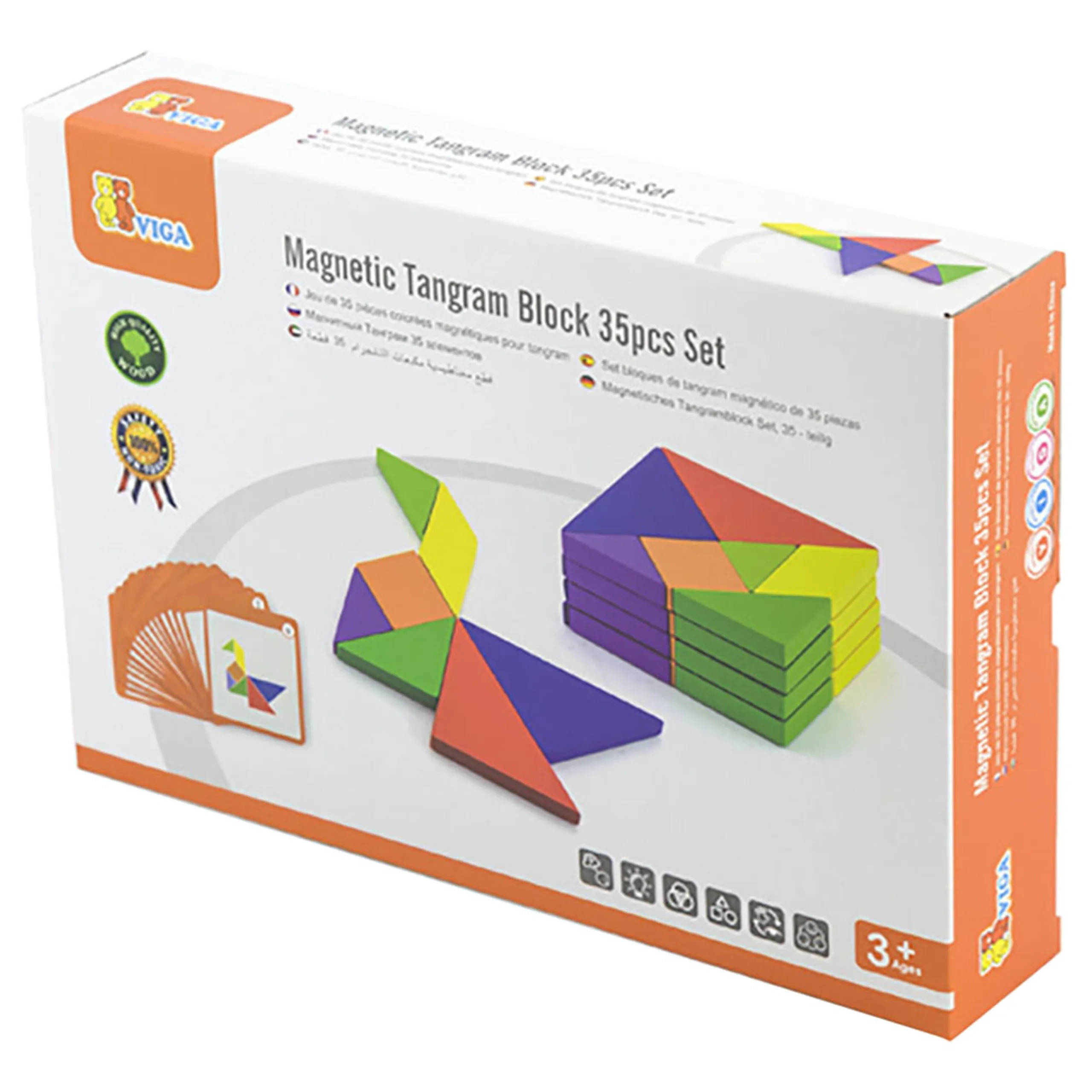 Magnetic Tangram Block - 35 pcs