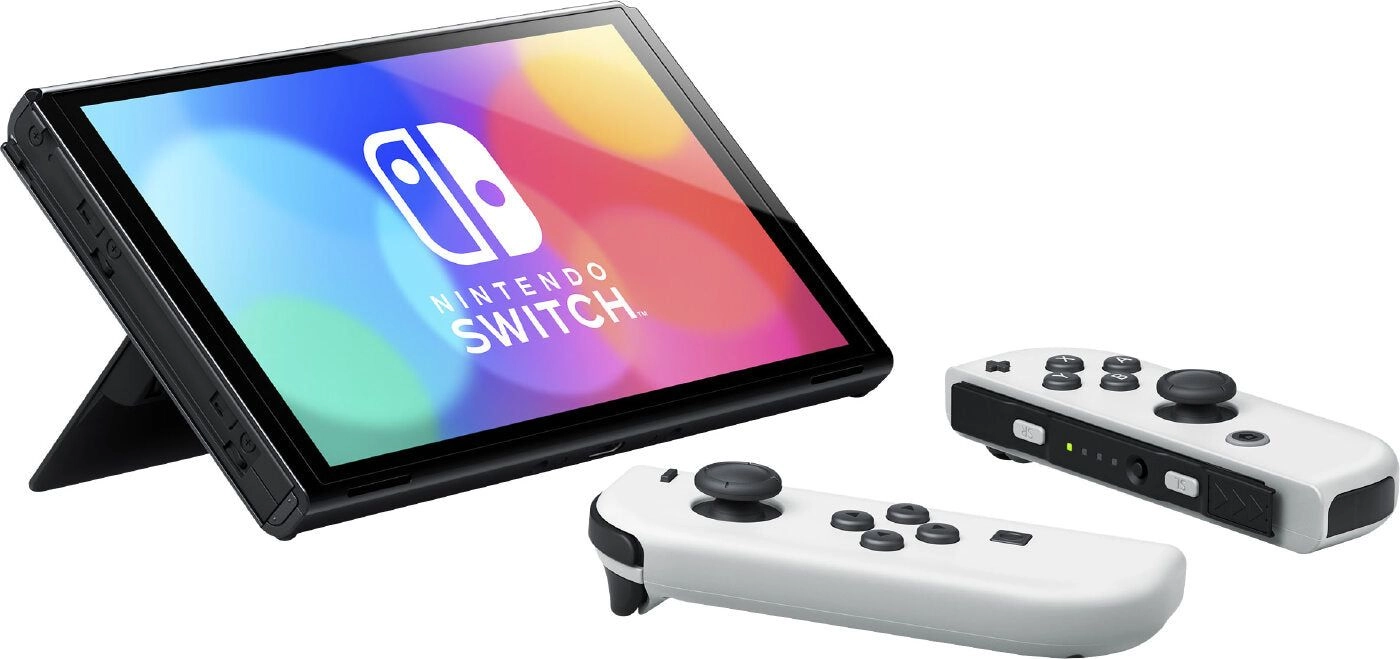 Nintendo Switch OLED - White Joy-Con Bundle